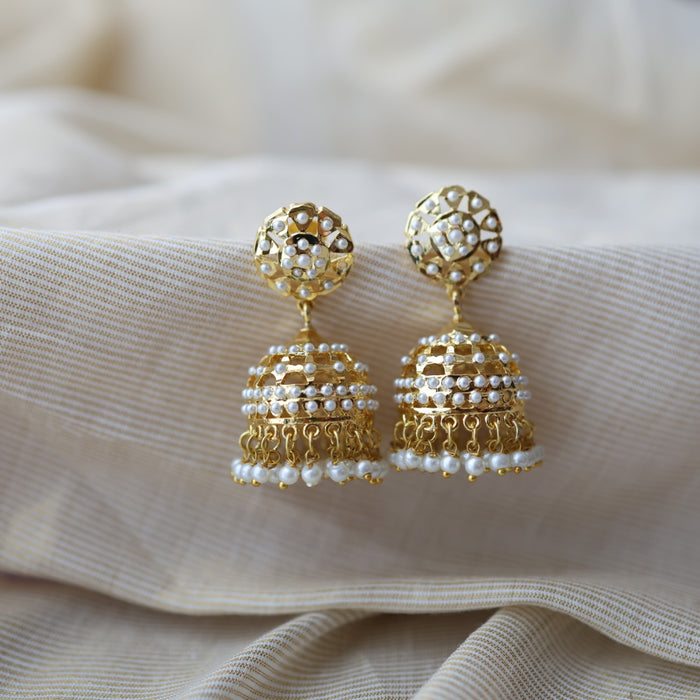 Heritage pearl jumka earrings HJ5678