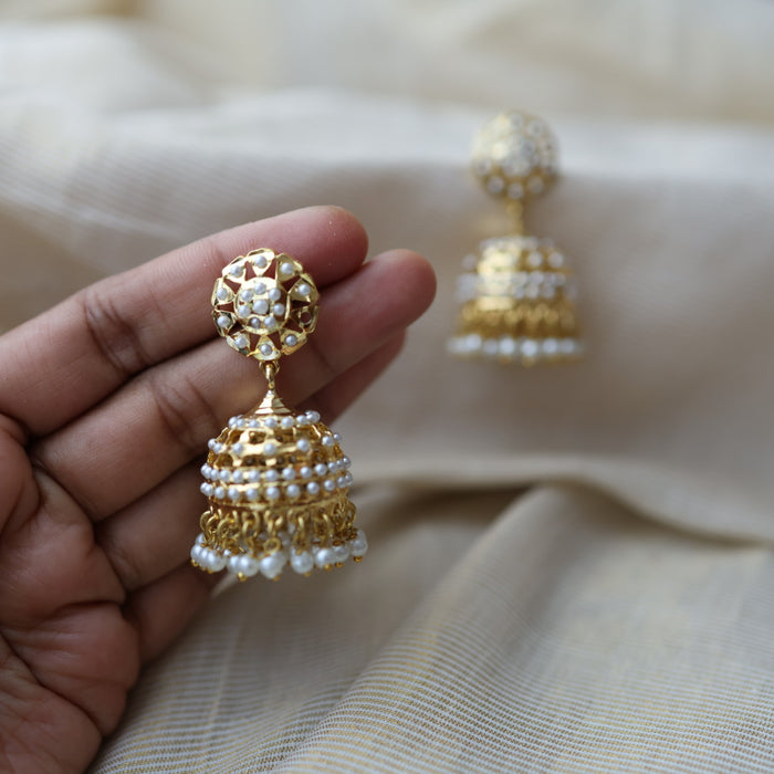 Heritage pearl jumka earrings HJ5678