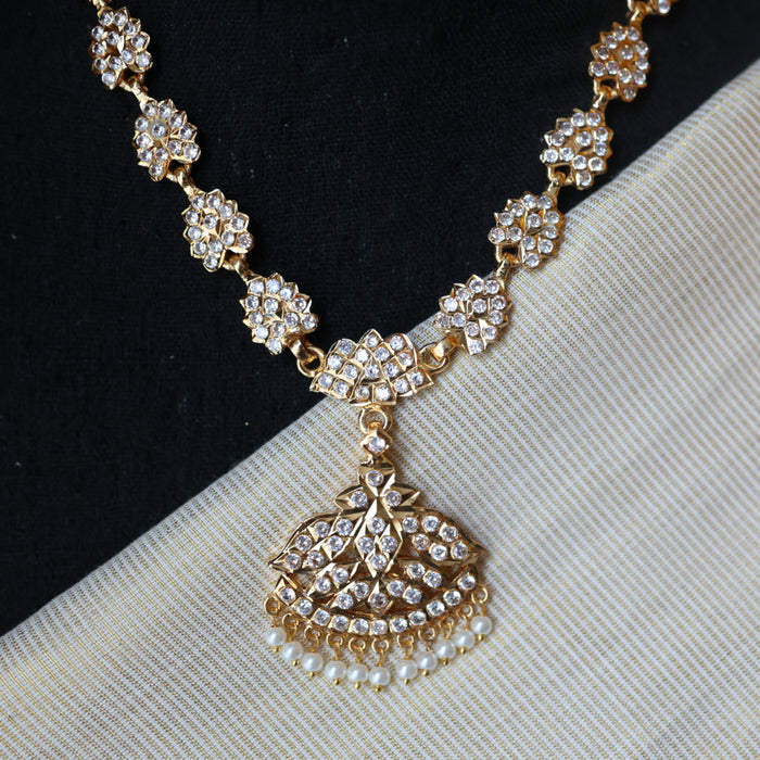 Heritage gold plated short necklace H986