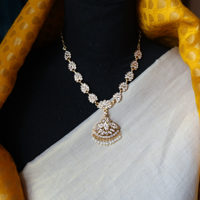 Heritage gold plated short necklace H986