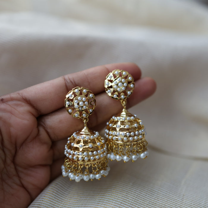 Heritage pearl jumka earrings HJ5678