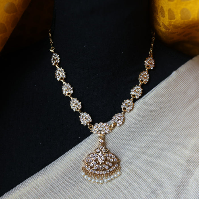 Heritage gold plated short necklace H986