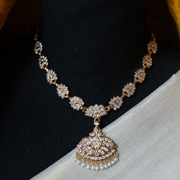 Heritage gold plated short necklace H986