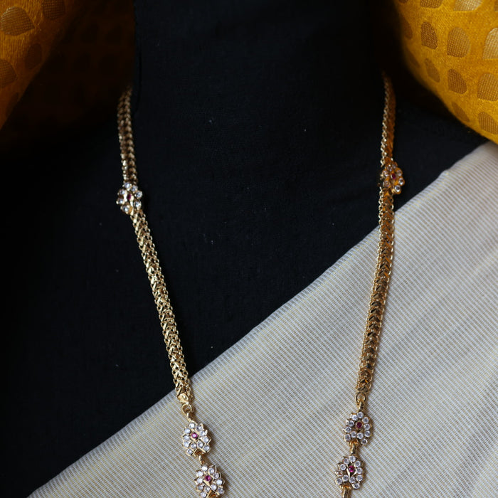 Heritage gold plated padakam long necklace HP2121