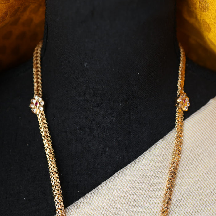 Heritage gold plated padakam long necklace HP2121