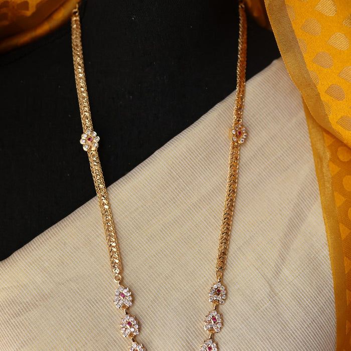 Heritage gold plated padakam long necklace HP2121