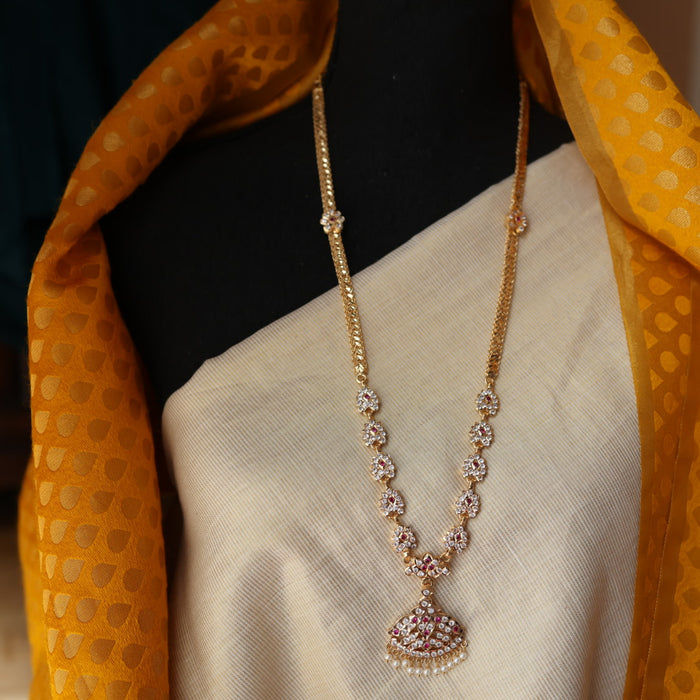 Heritage gold plated padakam long necklace HP2121