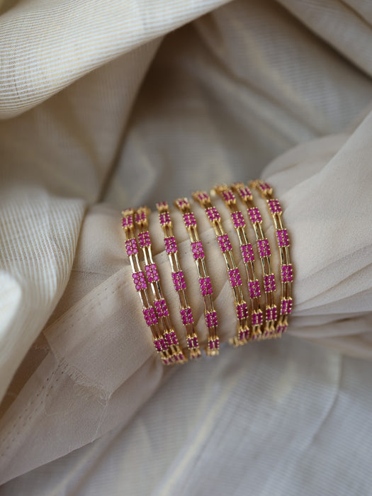 Heritage gold plated pearl bangle (1 set  of 2 bangles) HB6112