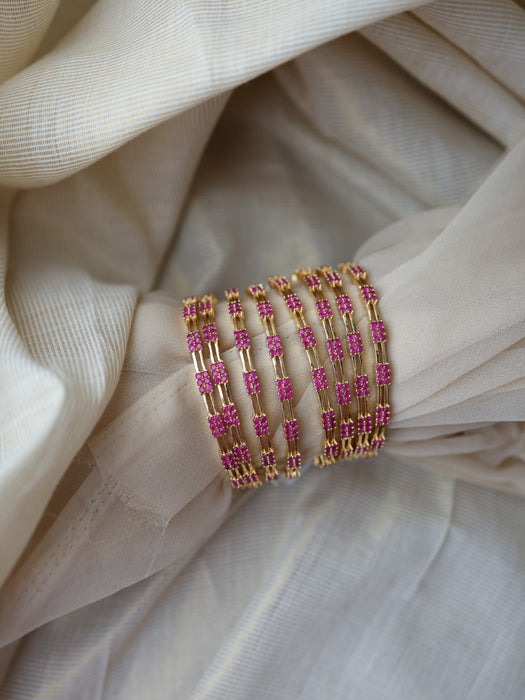 Heritage gold plated pearl bangle (1 set  of 2 bangles) HB6112