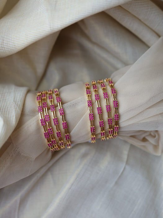 Heritage gold plated pearl bangle (1 set  of 2 bangles) HB6112