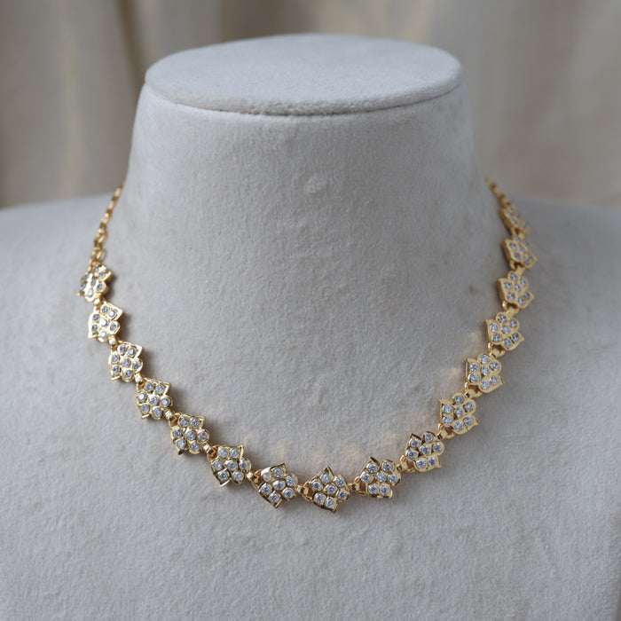 Heritage gold plated short necklace H67282