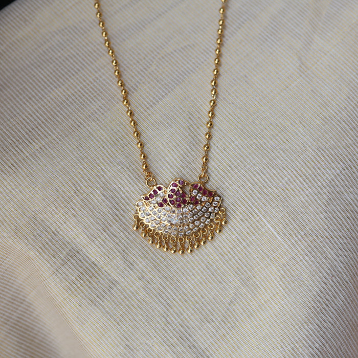 Heritage gold plated padakam long necklace HP218