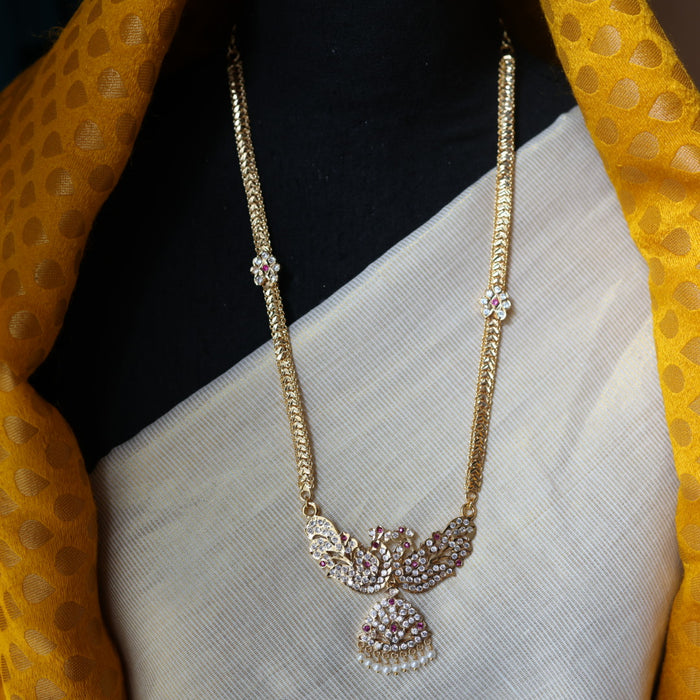 Heritage gold plated padakam short necklace HP321
