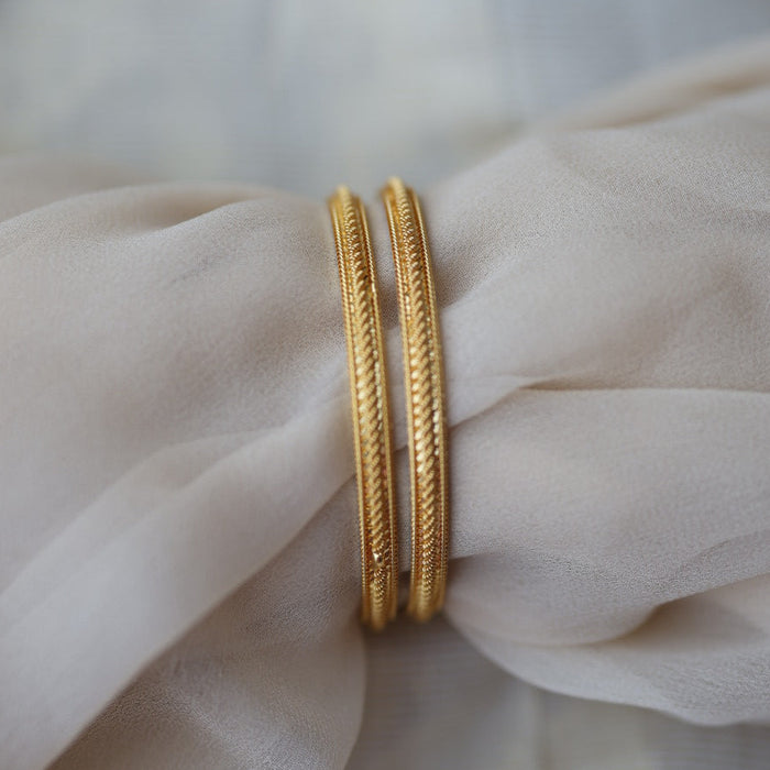 Heritage gold plated gold bangle (1 set  of 2 bangles) HB5128