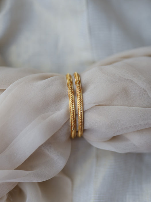 Heritage gold plated gold bangle (1 set  of 2 bangles) HB5128