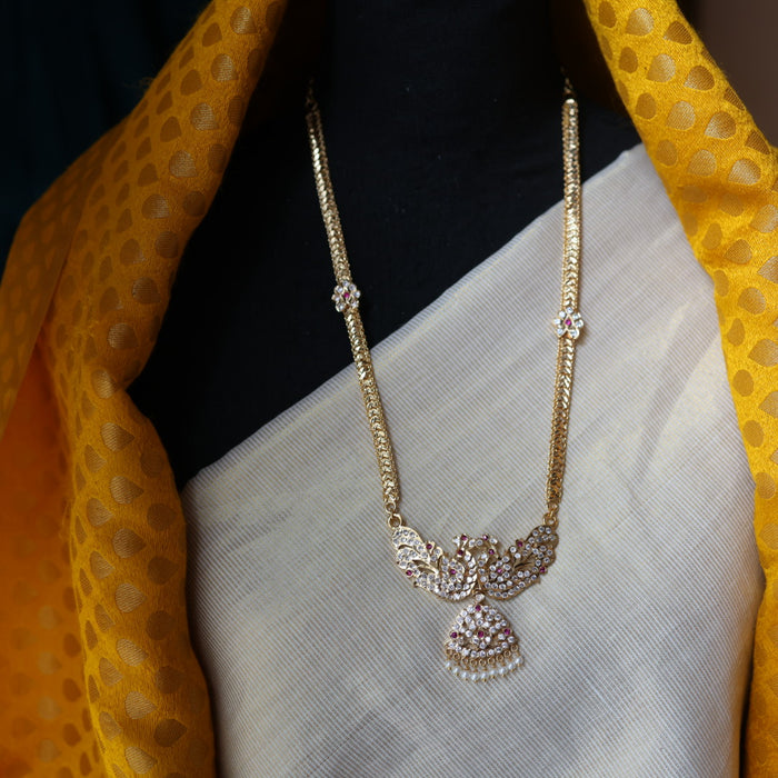 Heritage gold plated padakam short necklace HP321