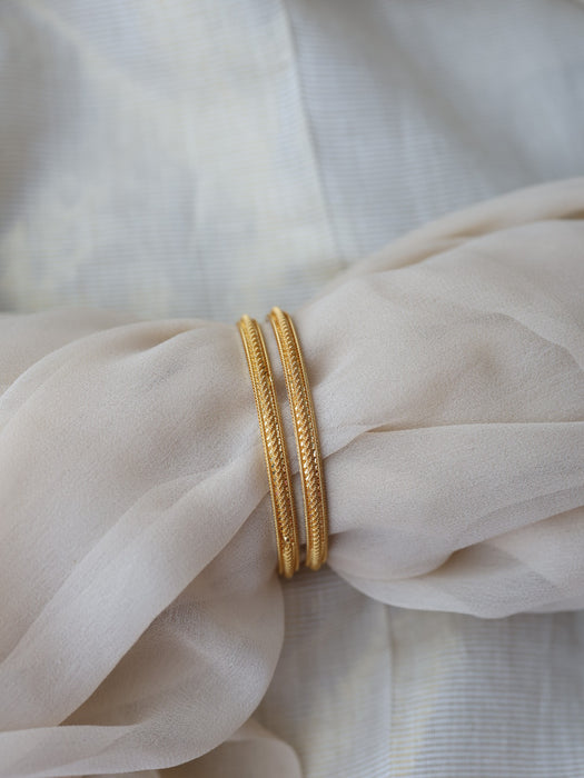 Heritage gold plated gold bangle (1 set  of 2 bangles) HB5128