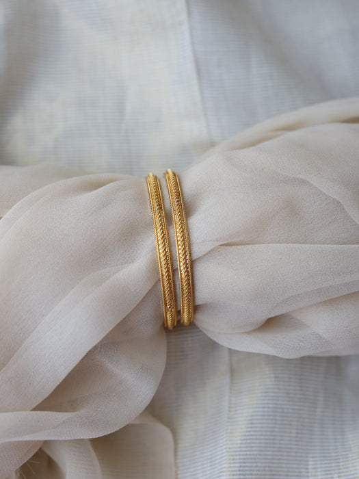 Heritage gold plated gold bangle (1 set  of 2 bangles) HB5128