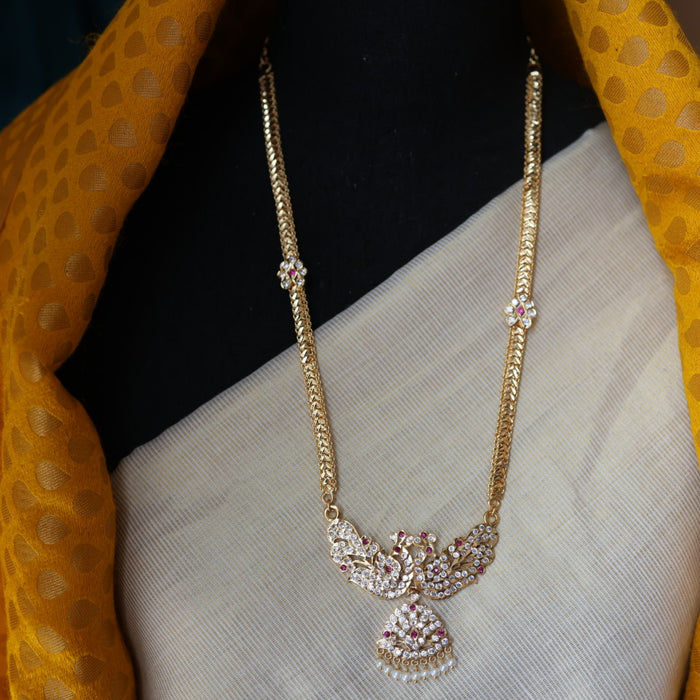 Heritage gold plated padakam short necklace HP321