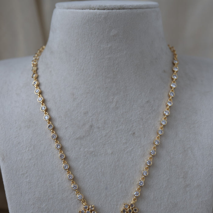 Heritage gold plated short necklace H42333