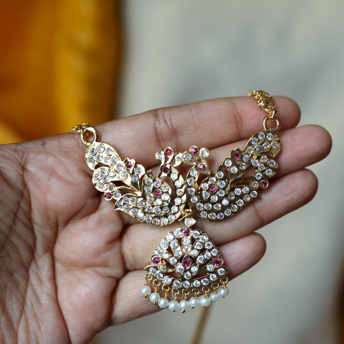 Heritage gold plated padakam short necklace HP321