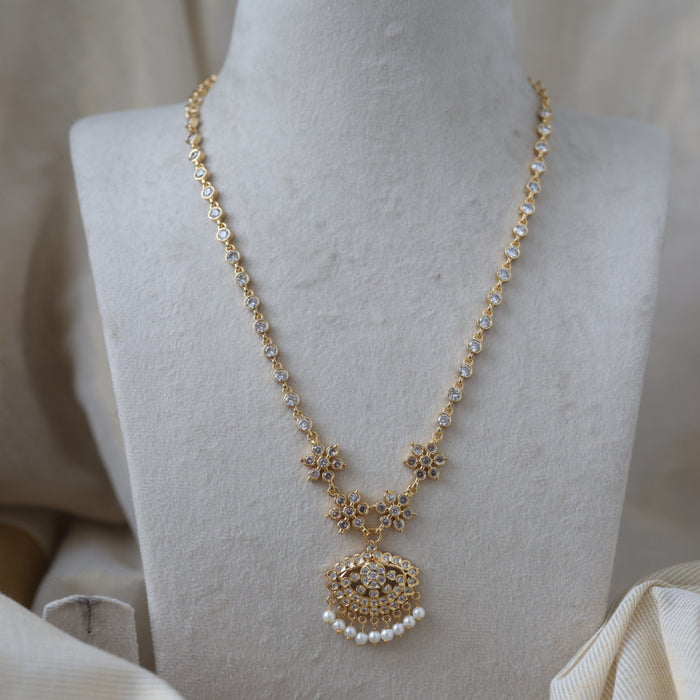 Heritage gold plated short necklace H42333