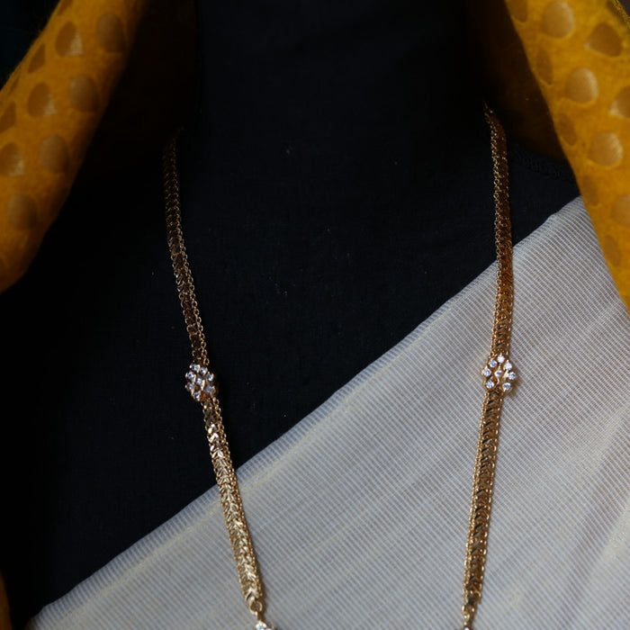 Heritage gold plated padakam short necklace HP321