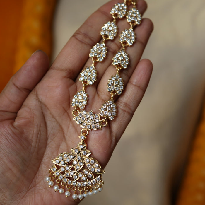 Heritage gold plated padakam necklace HP69678