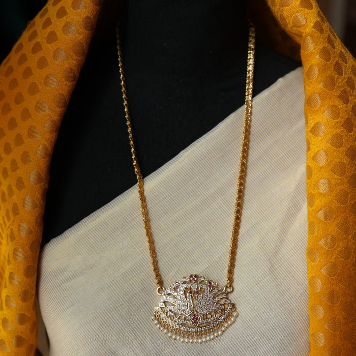 Heritage gold plated padakam necklace HP670777