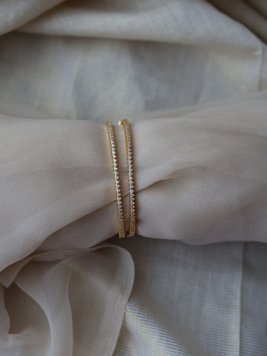 Heritage gold plated gold bangle (1 set  of 2 bangles) HB51209
