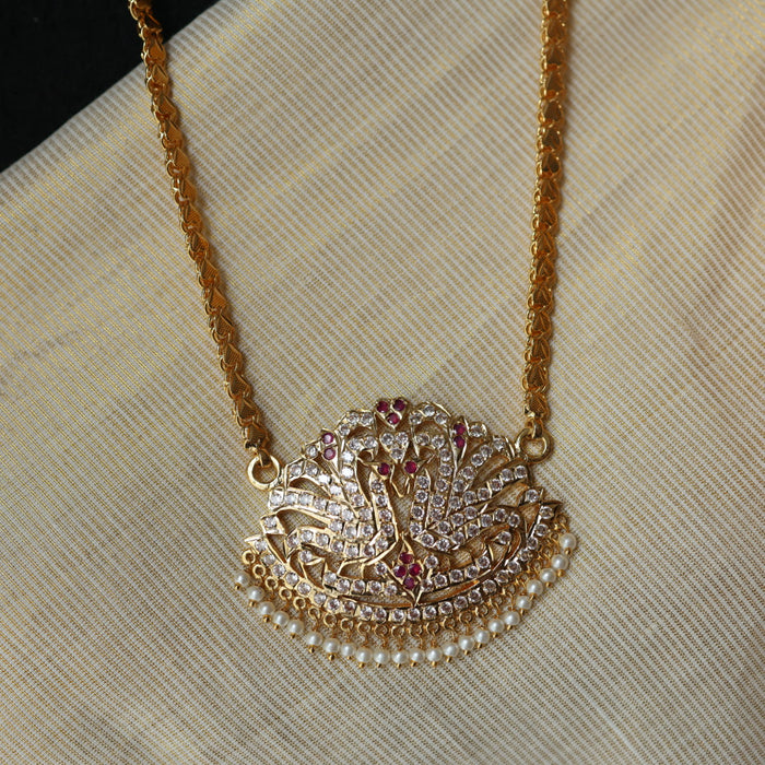 Heritage gold plated padakam necklace HP670777