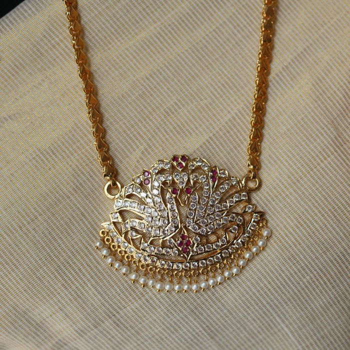 Heritage gold plated padakam necklace HP670777