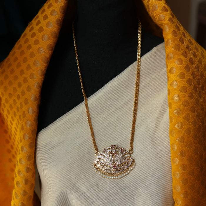 Heritage gold plated padakam necklace HP670777