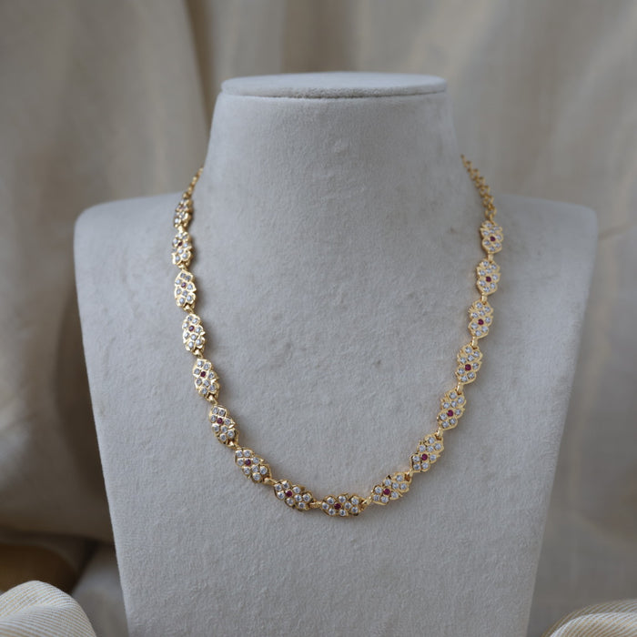 Heritage gold plated short necklace H422989