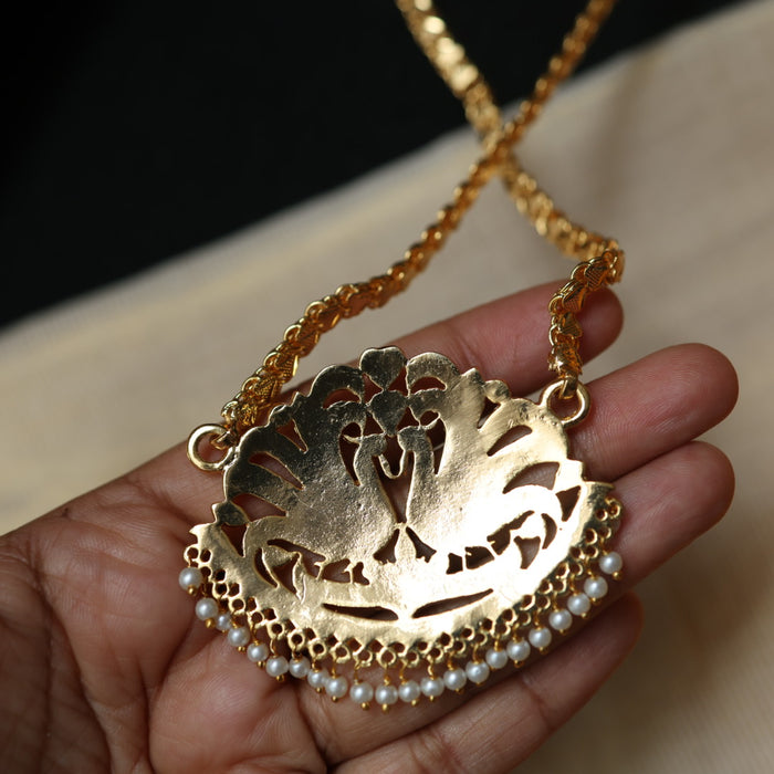 Heritage gold plated padakam necklace HP670777