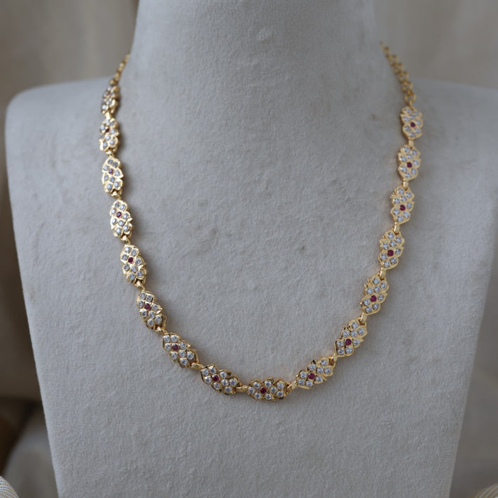 Heritage gold plated short necklace H422989