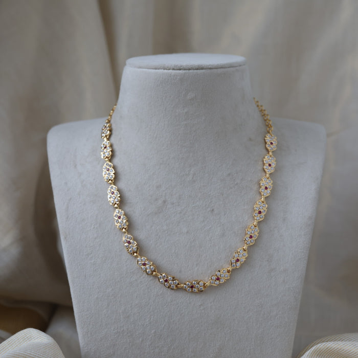 Heritage gold plated short necklace H422989