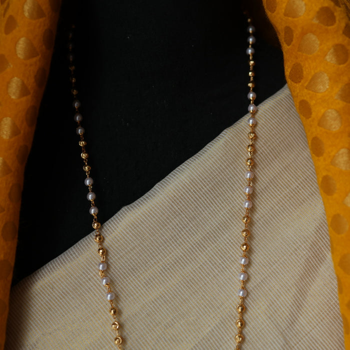Heritage gold plated padakam long necklace HP122