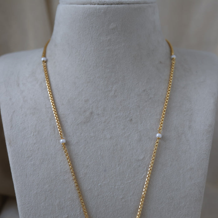 Heritage gold plated padakam long necklace HP0025