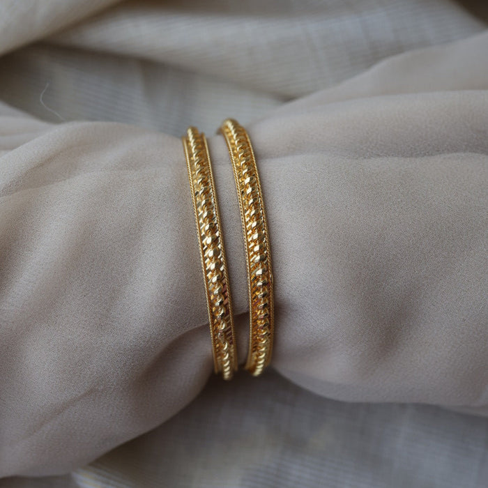Heritage gold plated design gold bangle (1 set  of 2 bangles) HB5670