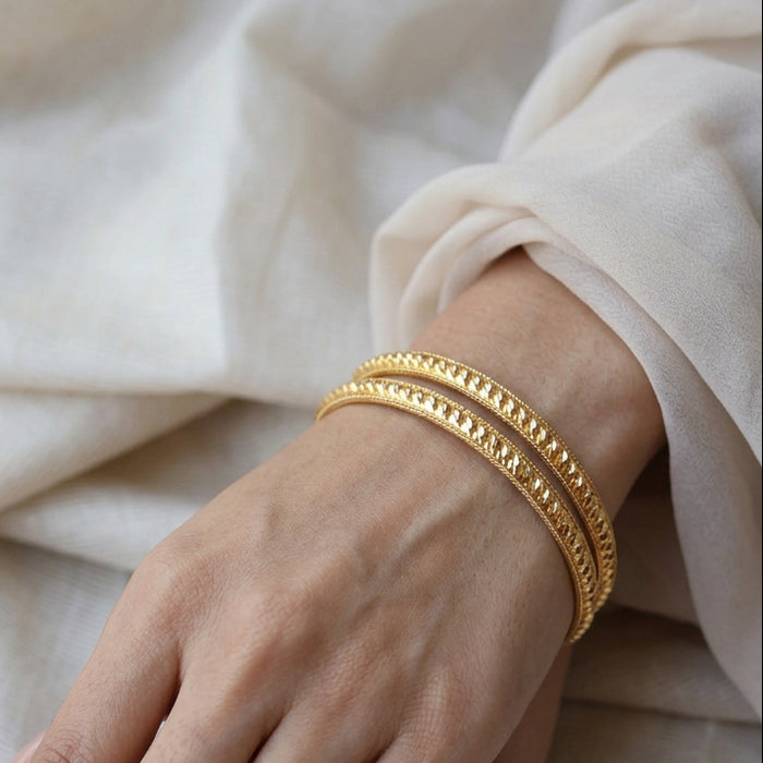 Heritage gold plated design gold bangle (1 set  of 2 bangles) HB5670