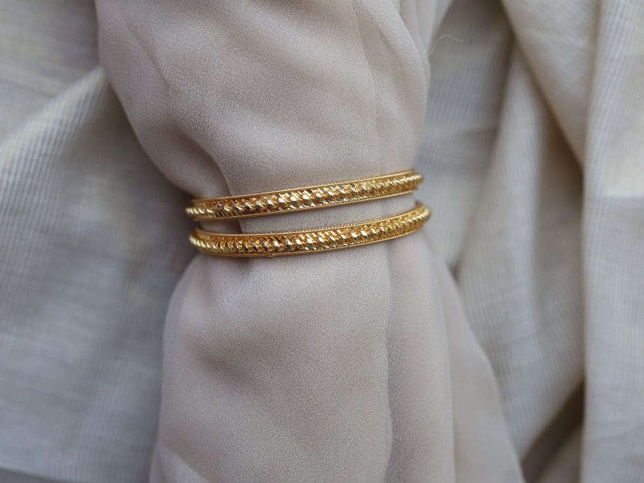 Heritage gold plated design gold bangle (1 set  of 2 bangles) HB5670