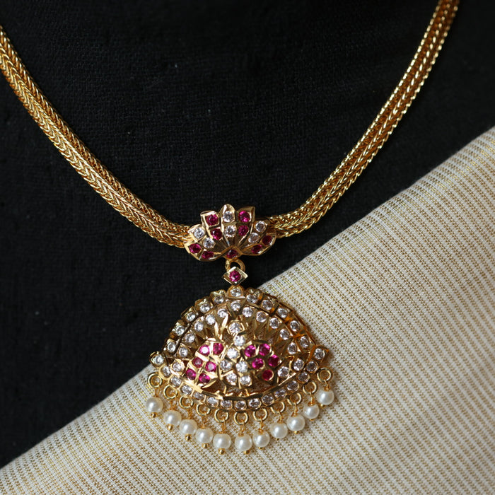 Heritage gold plated short necklace H978