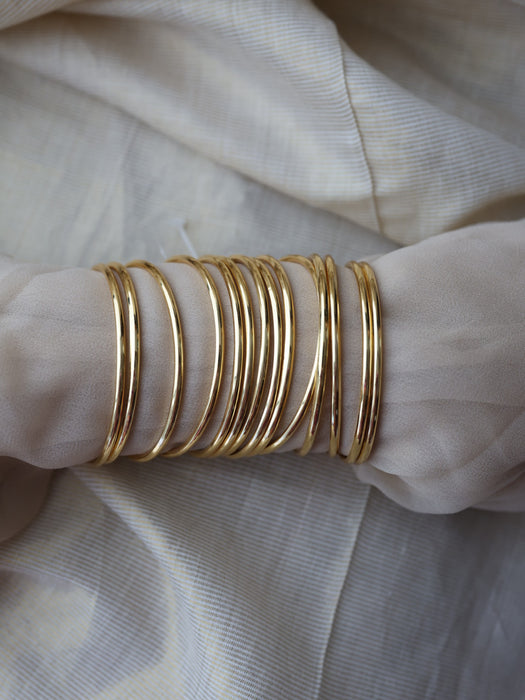 Heritage gold plated gold bangle (1 set  of 2 bangles) HB5577