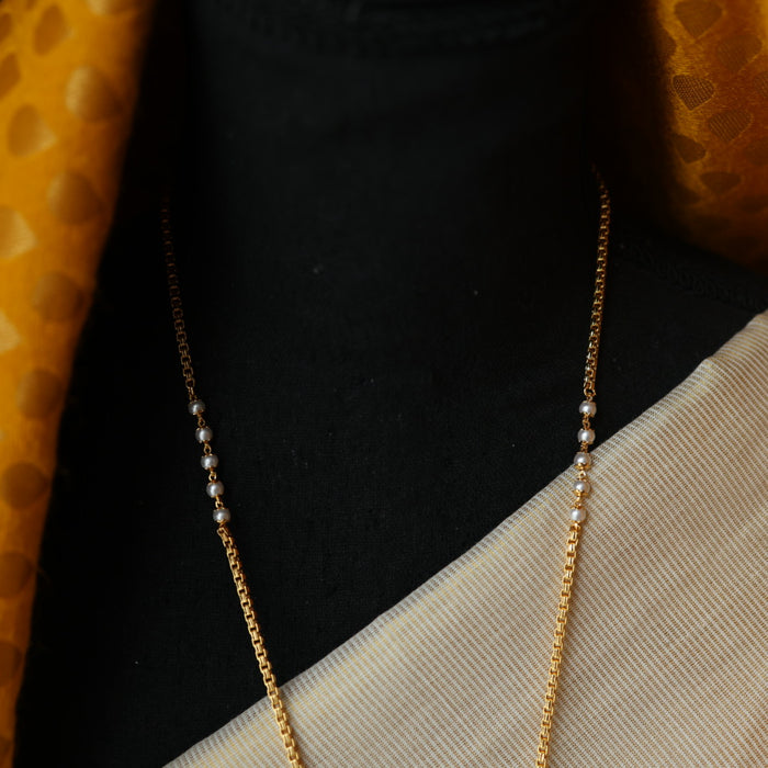 Heritage gold plated padakam long necklace HP322