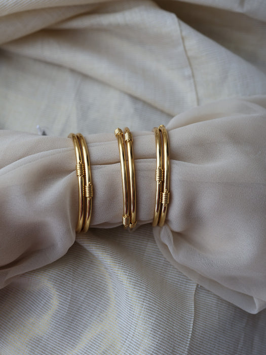 Heritage gold plated gold bangle (1 set  of 2 bangles) HB589