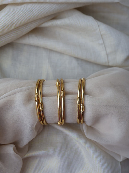 Heritage gold plated gold bangle (1 set  of 2 bangles) HB589