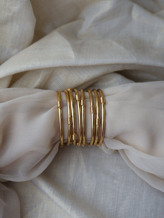 Heritage gold plated gold bangle (1 set  of 2 bangles) HB589