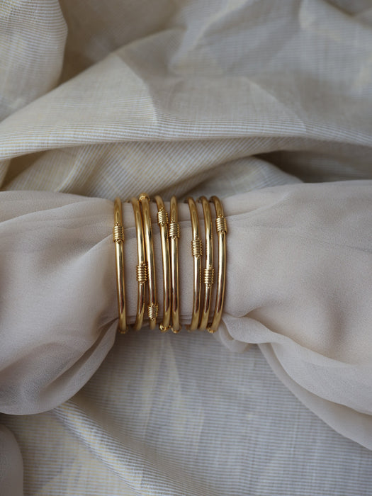 Heritage gold plated gold bangle (1 set  of 2 bangles) HB589