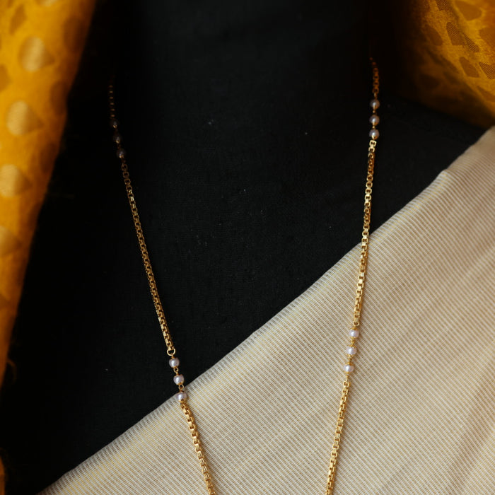 Heritage gold plated padakam long necklace HP311